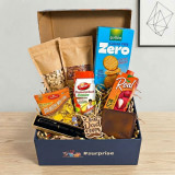 Father's Day Gift Box with Snacks, Real Juice, Wallet, Pen & Keychain