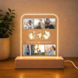Personalized Photo Printed Metal Sheet Acrylic LED Lamp for Dad JNK-8039