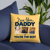 Personalized “Love You Daddy” Cushion with 3 Photos AM-502