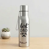 Best Dad Ever Royal Crown Steel Water Bottle – 750ml