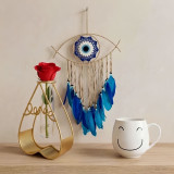 Glass Tube Vase, Evil Eye Dreamcatcher With Mug Hamper DKG-1942