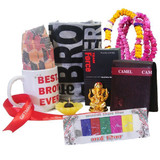 Best Brother Mug & Tshirt, Ganesh Idol, Perfume, Dhaka Topi, Wallet (8 items) Bhaitika Best Brother Mug & Tshirt, Ganesh Idol, Perfume, Dhaka Topi, Wallet (8 items) Bhaitika