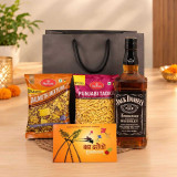Dashain Gift Bag with 750ml Whiskey & Snacks JNK-8170