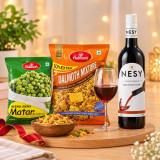 Red Wine & Namkeen Gift Set DKG-2040