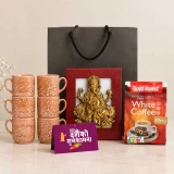 Elegant Dashain Coffee & Ganesha Gift Set SK-3832