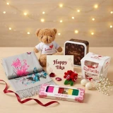Teddy, Shawl, Tika & Sweets Hamper DKG-2068