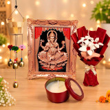 Fuzzy Lily Bouquet With Home Décor Gift Set DKG-2093