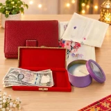 Shawl, Wallet & Cash Sagun Gift Set DKG-2115