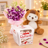 Orchids, Teddy & Chocolate Combo SPM-925
