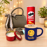 Chrisbella Bag with Pringles, Mug & Candle JNK-8255