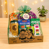 Bhai Tika Festive Snacks & Sweets In Wooden Box Gift Set