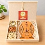 Custom Diwali Gift Hamper with Brass Diya & Calendar Plaque TH-3