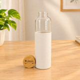 Snacks with Candle & Glass Bottle