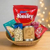 Sweets, Personalized Mug & Cashews Gift Basket