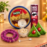 Snacks Gift Combo with Makhamali Mala & Paan
