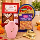 Tihar Return Gift for Sister with Snacks & Accessories