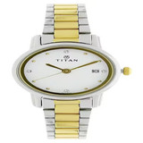 Titan White Dial Analog (2572BM01)