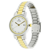 Titan White Dial Analog (2572BM01)