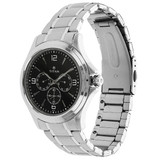 Titan Black Dial Metal Strap Watch for Men (1698SM01)