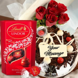 Cake, Premium Chocolate & Rose Bunch