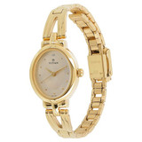 Titan Karishma Revive Champagne Dial Analog Watch for Women - (2594YM01)