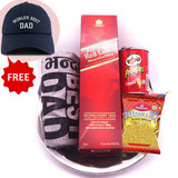 JW Red Label, T-shirt & Snacks Gift Steel Tray (Free Cap)