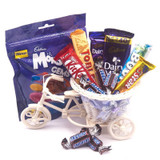 Beautiful Chocolate Rickshaw Basket