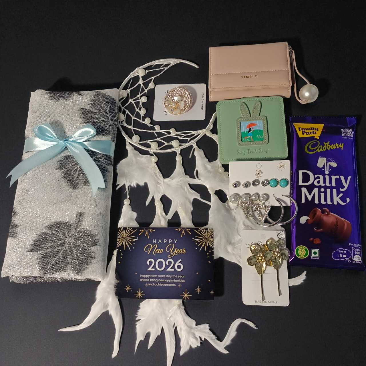 New Year Gift with Shawl Accessories Cadbury Chocolate