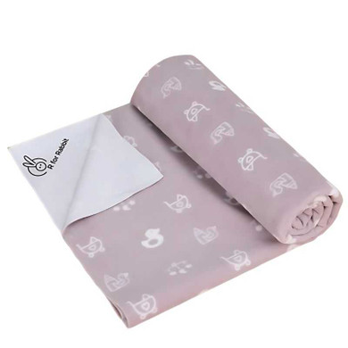 R for Rabbit Dry Nap Pee Premium Protector Sheet Small Grey-DSDNSGR1 DSDNSGR1