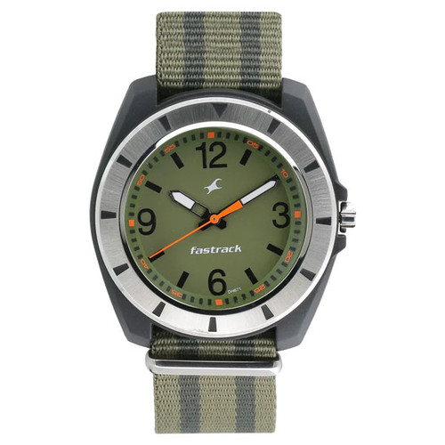 Fastrack Analog Green Dial Men's Watch - 9298PV09
