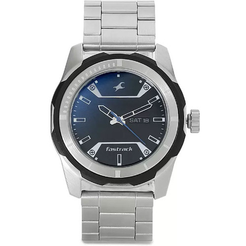 Fastrack Blue Dial Analog Watch For Men- 3166KM01