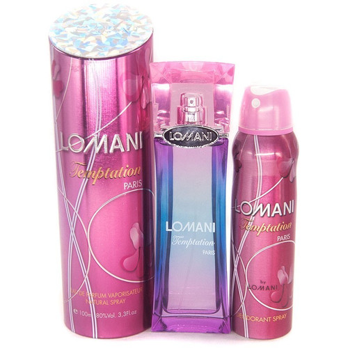 Lomani Temptation EDP Perfume and Deo Spray for Her