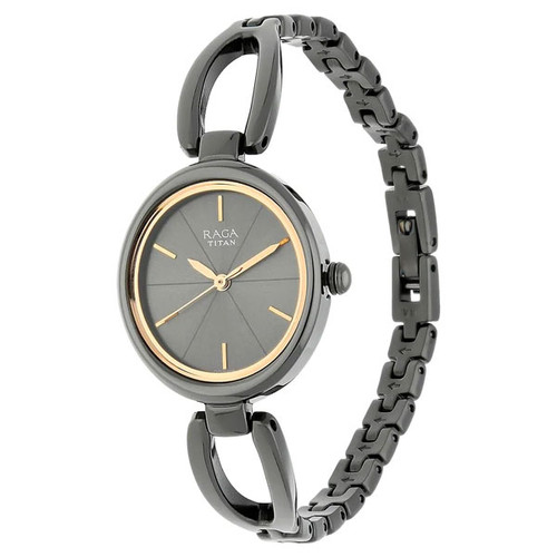 Titan Grey Dial Analog Watch for Women - 2579QM01