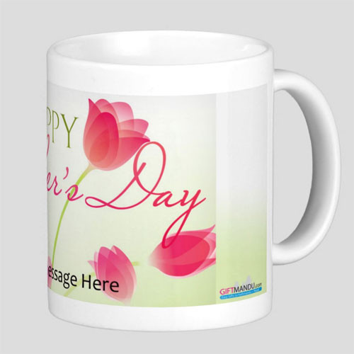 Personalized Message Print on Cup (Happy Mother's Day) = Left