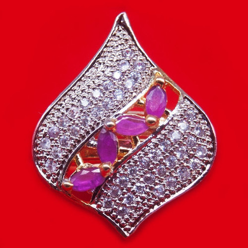 Pink Stone Studded Party Wear Ring