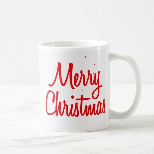 Attractive Coffee Mug With Merry Christmas Printed