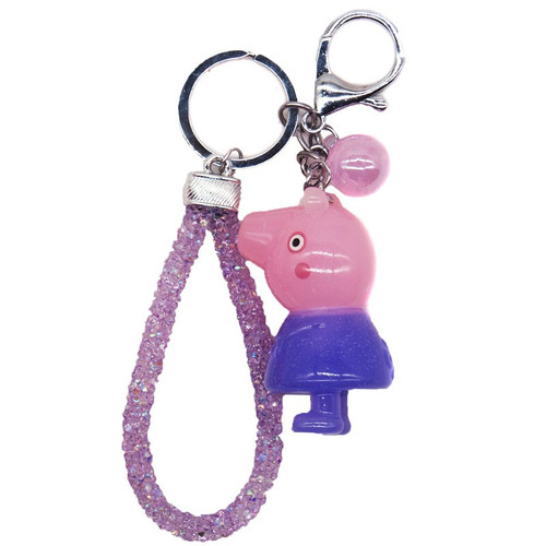 Beautiful Design Pig Key-ring (Purple)