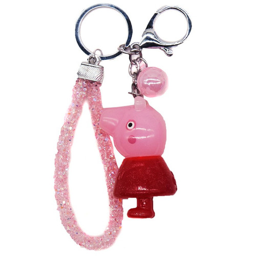 Pig Design Key-ring (Red)
