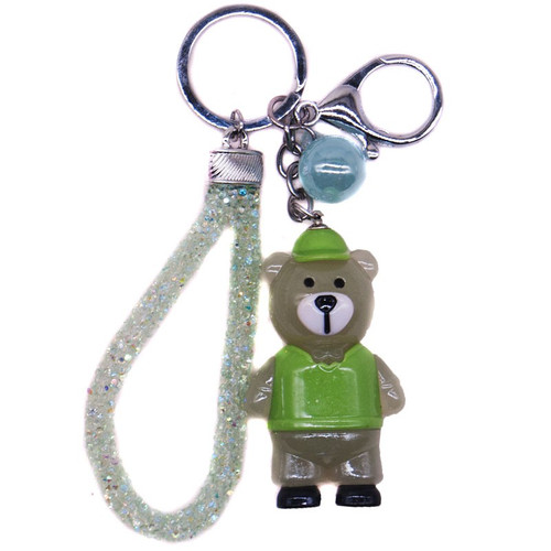 Teddy Design Key-ring (Green)