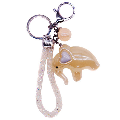 Beautiful Elephant Design Key-ring (Yellow)