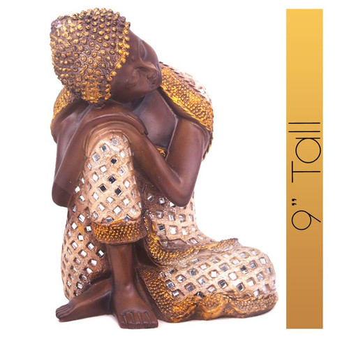 Sparkling Thinking Lord Buddha Showpiece- 9''