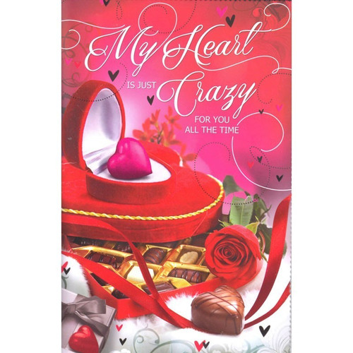 My Heart Is Just Crazy For You - Greeting Card