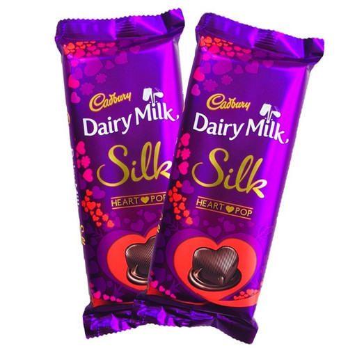 Two Cadbury Dairy Milk Silk Chocolate