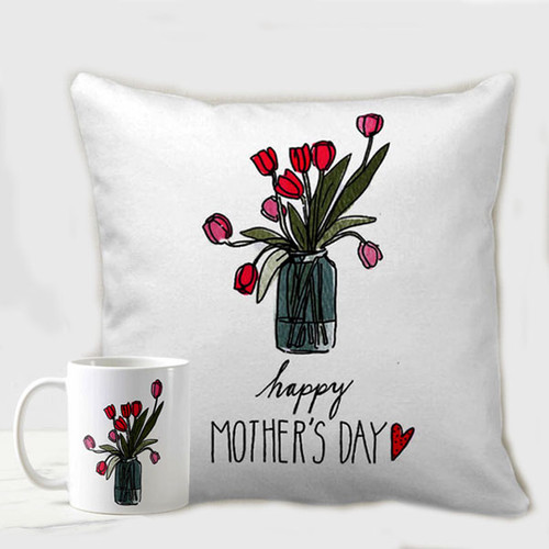 Happy Mother's Day Printed Mug & Cushion