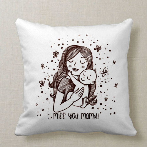 Miss You Mamu! Printed Cushion