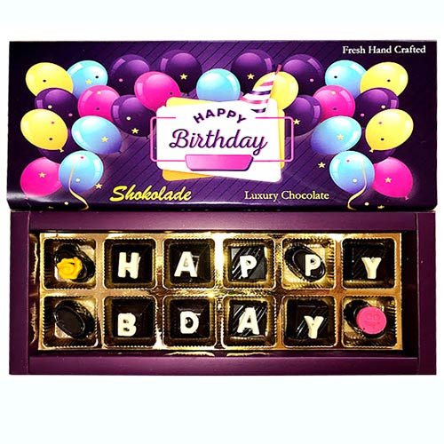 'Happy Birthday' Chocolate Box from Shokolade