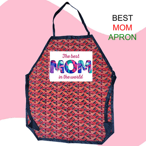 ''The Best Mom in The World'' Printed Kitchen Apron