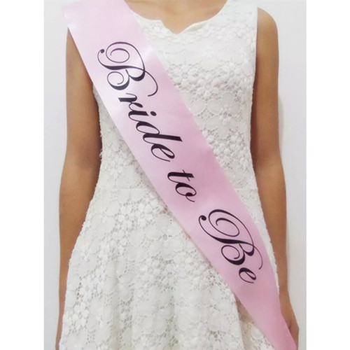Bride To Be Sash - Pink