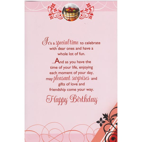 ''To Wish You A Birthday Which Blooms With Happiness'' Greeting Card