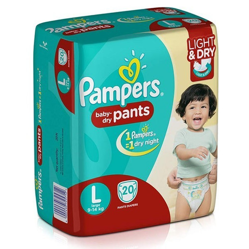Pampers Baby Dry Pants Diapers - Large (20 Pcs)